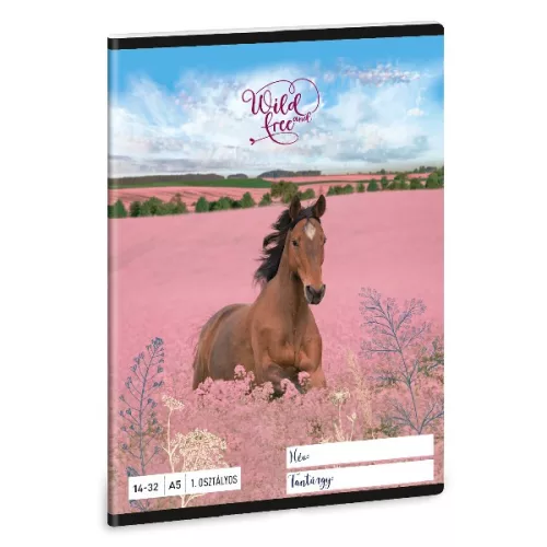 Füzet vonalas ARS UNA A/5 32 lapos 14-32 1. osztályos Wild And Free