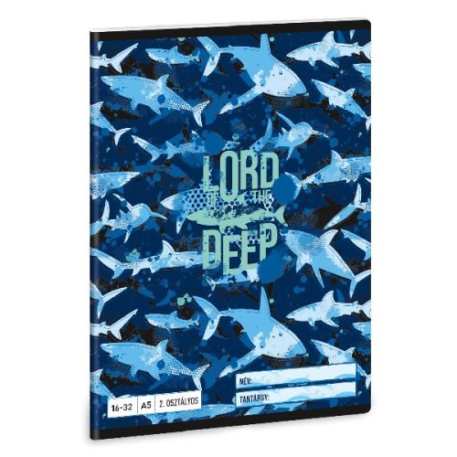 Füzet vonalas ARS UNA A/5 32 lapos 16-32 2. osztályos Lord Of The Deep