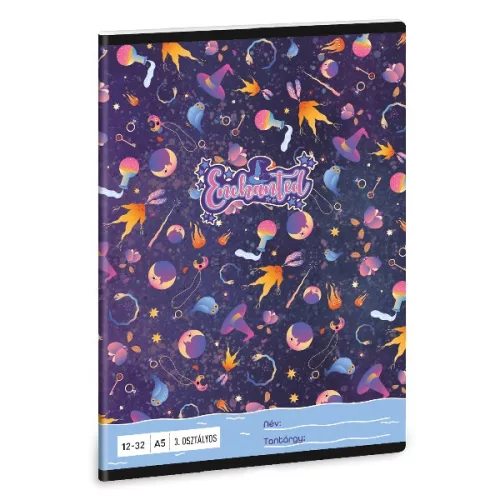 Füzet vonalas ARS UNA A/5 32 lapos 12-32 3. osztályos Enchanted