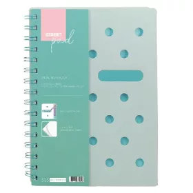   Spirálfüzet vonalas STREET Pad A/5 100 lapos pasztell zöld