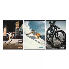 Füzet vonalas STREET A/4 54 lapos Sport margóval