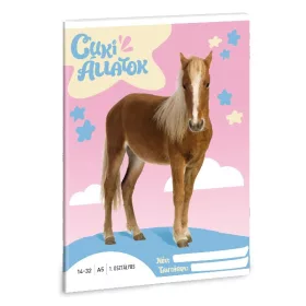   Füzet vonalas ARS UNA A/5 32 lapos 14-32 1. osztályos Cuki-Palomino póni