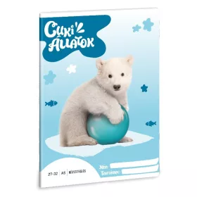 Füzet kockás ARS UNA A/5 32 lapos 27-32 Cuki-Jegesmedve