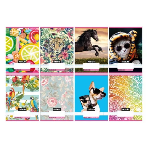 Füzet vonalas NEBULO A/5 32 lapos 21-32 4-8.osztályos Cuki II. 16 darabos