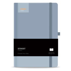   Notesz vonalas STREET Casual A/6 96 lapos gumis keményfedelű kék