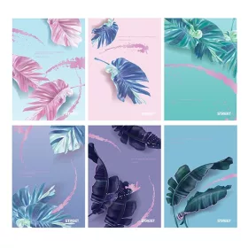 Füzet vonalas STREET A/4 54 lapos Botanic margóval