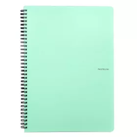 Spirálfüzet vonalas PASTELINI A/4 60 lapos zöld
