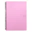 Spirálfüzet vonalas PASTELINI A/4 60 lapos pink