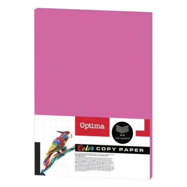   Fénymásolópapír színes OPTIMA A/4 75 g neon rózsaszín 100 ív/csomag