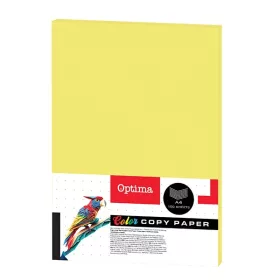   Fénymásolópapír színes OPTIMA A/4 75 g neon sárga 100 ív/csomag