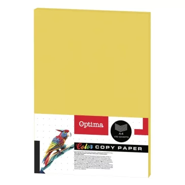   Fénymásolópapír színes OPTIMA A/4 80 g citromsárga 100 ív/csomag