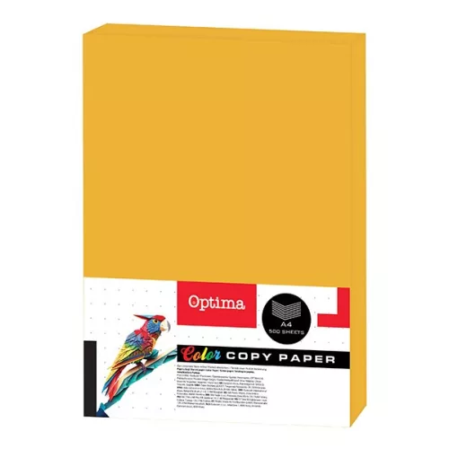 Fénymásolópapír színes OPTIMA A/4 80 g gold 500 ív/csomag