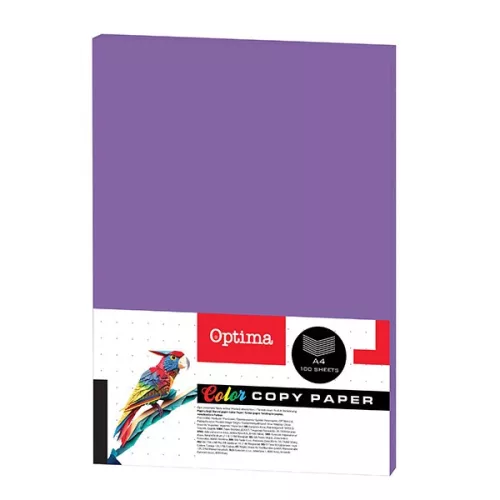 Fénymásolópapír színes OPTIMA A/4 80 g lila 100 ív/csomag