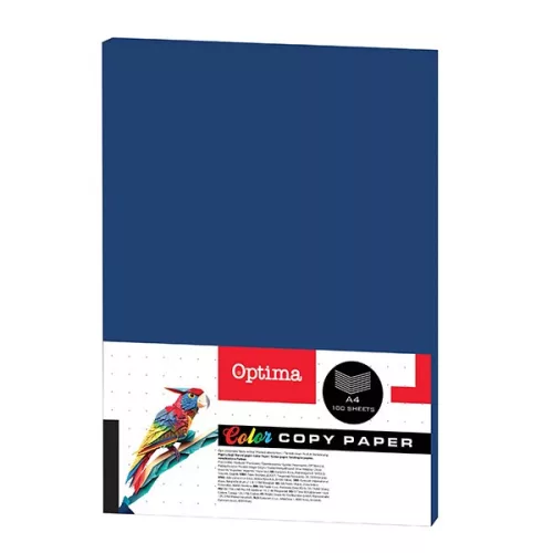 Fénymásolópapír színes OPTIMA A/4 80 g sötétkék 100 ív/csomag
