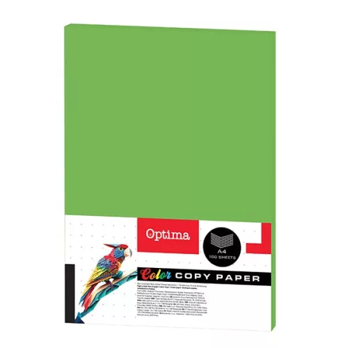 Fénymásolópapír színes OPTIMA A/4 80 g zöld 100 ív/csomag