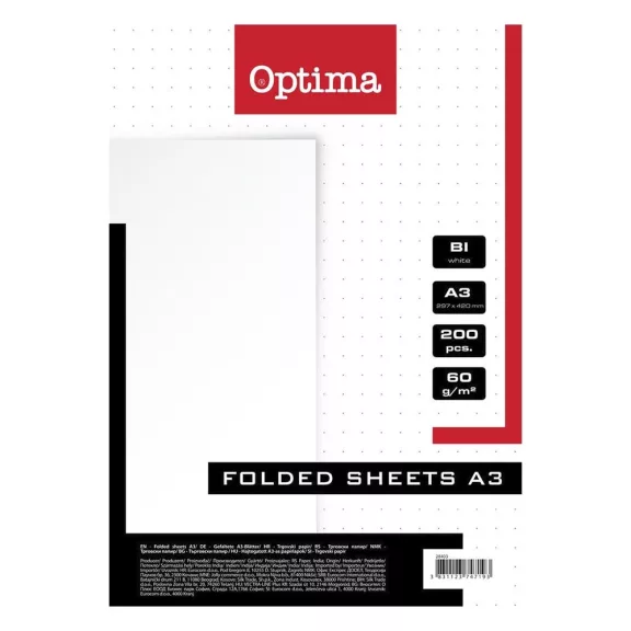 Rovatolt ív OPTIMA A/3 sima 60 g 200 íves Rovatolt ív OPTIMA A/3 sima 60 g 200 íves