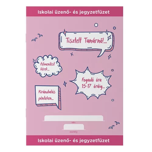 Üzenő- és jegyzetfüzet ICO Student A/5 32 lapos iskolai