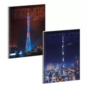 Spirálfüzet kockás ARS UNA Hightower A/4 60 lapos