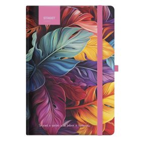   Notesz vonalas STREET Flowers Petal A/5 96 lapos gumis keményfedelű