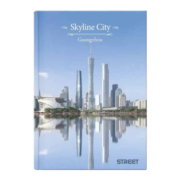 Beírókönyv kockás STREET A/4 96 lapos Skyline keményfedelű vegyes mintákkal Beírókönyv kockás STREET A/4 96 lapos Skyline keményfedelű vegyes mintákkal