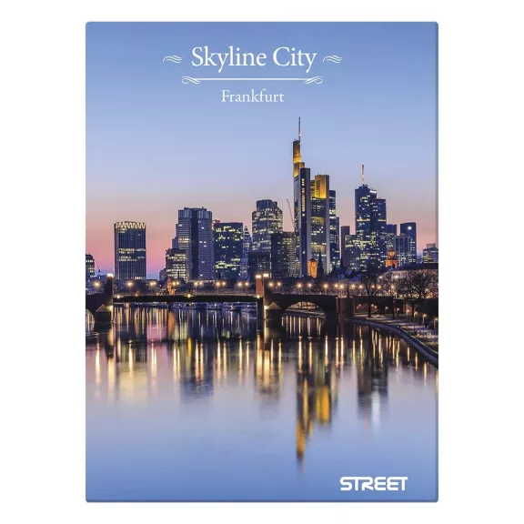 Beírókönyv kockás STREET A/4 96 lapos Skyline keményfedelű vegyes mintákkal Beírókönyv kockás STREET A/4 96 lapos Skyline keményfedelű vegyes mintákkal