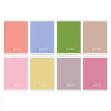   COOL SCHOOL Füzet vonalas One Colour Pastel A/5 21-32 4-8.osztályos vegyes színek