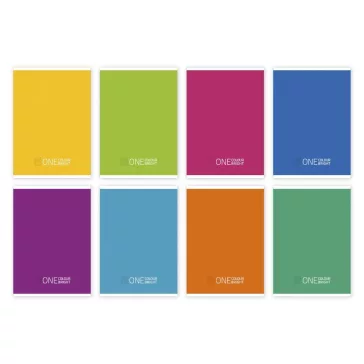   COOL SCHOOL Füzet sima One Colour Bright A/5 20-32 vegyes színek
