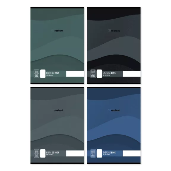 COOL SCHOOL Füzet sima Gradient A/4 80-32 vegyes minták COOL SCHOOL Füzet sima Gradient A/4 80-32 vegyes minták