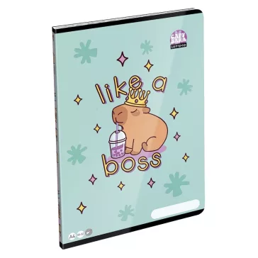 Füzet sima LIZZYSULI A/4 32 lapos 80-32 Lollipop Capybara