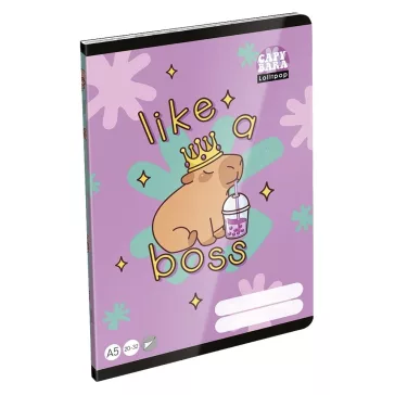 Füzet sima LIZZYSULI A/5 32 lapos 20-32 Lollipop Capybara