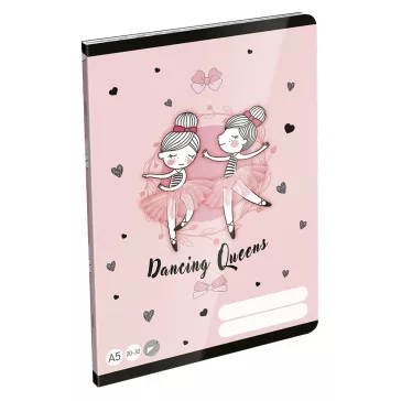   Füzet sima LIZZYSULI A/5 32 lapos 20-32 Tiny Dancer Lovely Ballerina