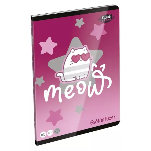 Szótárfüzet LIZZYSULI A/5 32 lapos 31-32 Kittok Stars Purrfect Szótárfüzet LIZZYSULI A/5 32 lapos 31-32 Kittok Stars Purrfect