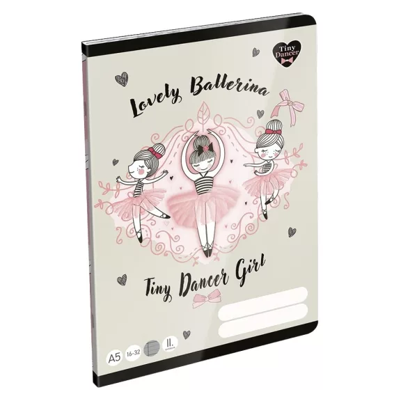 Füzet vonalas LIZZYSULI A/5 32 lapos 16-32 2.osztályos Tiny Dancer Lovely Ballerina Füzet vonalas LIZZYSULI A/5 32 lapos 16-32 2.osztályos Tiny Dancer Lovely Ballerina