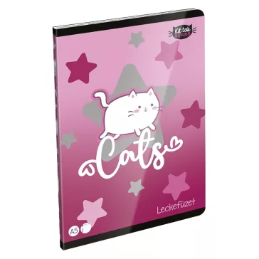 Leckefüzet LIZZYSULI A/5 40 lapos Kittok Stars Purrfect