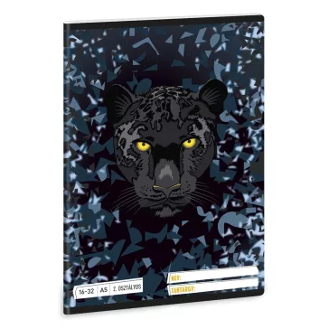   Füzet vonalas ARS UNA A/5 32 lapos 16-32 2.osztályos Black Panther