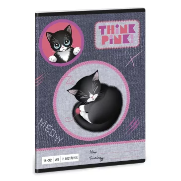   Füzet vonalas ARS UNA A/5 32 lapos 16-32 2.osztályos Think Pink 5519