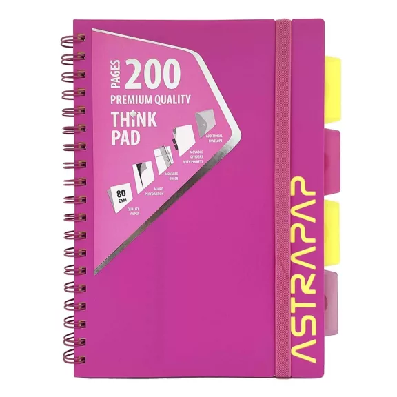 Spirálfüzet kockás ASTRA PAP B/5 100 lapos perforált színregiszteres Neon Spirálfüzet kockás ASTRA PAP B/5 100 lapos perforált színregiszteres Neon