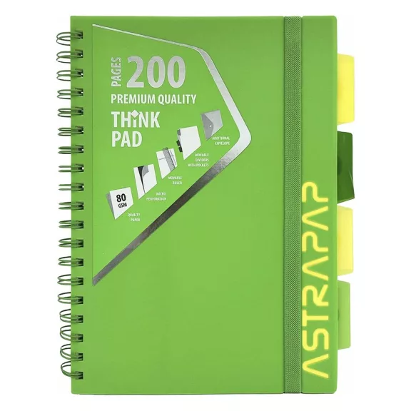Spirálfüzet kockás ASTRA PAP B/5 100 lapos perforált színregiszteres Neon Spirálfüzet kockás ASTRA PAP B/5 100 lapos perforált színregiszteres Neon