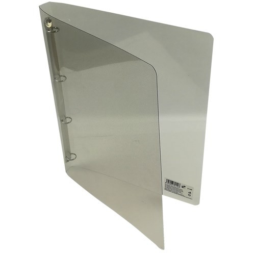 KARTON PP Gyűrűskönyv A/4 20 mm 4 gyűrű átlátszó füst