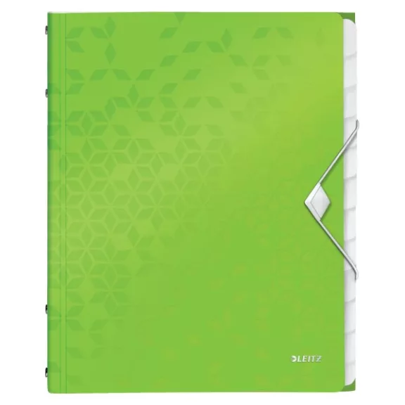 Előrendező LEITZ Wow A/4 PP 12 részes zöld Előrendező LEITZ Wow A/4 PP 12 részes zöld