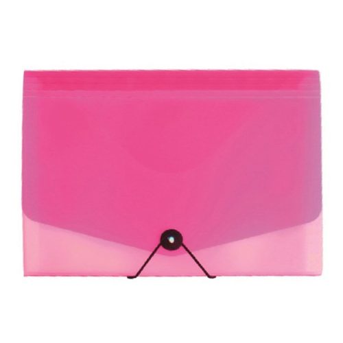 Harmónika mappa OPALINE A/4 13 részes gumis pink