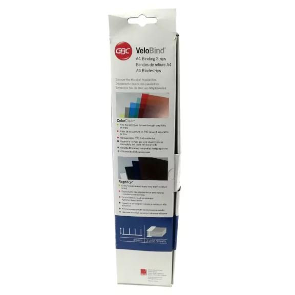 Lefűző leporellóhoz GBC A/4 45mm fekete 25 darabos Lefűző leporellóhoz GBC A/4 45mm fekete 25 darabos