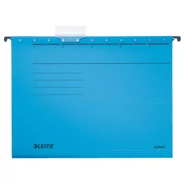 Függőmappa LEITZ Alpha Standard A/4 karton kék 25 darabos