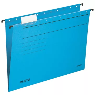 Függőmappa LEITZ Alpha Standard A/4 karton kék 25 darabos
