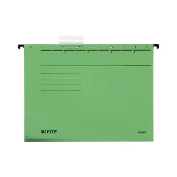   Függőmappa LEITZ Alpha Standard A/4 karton zöld 25 darabos