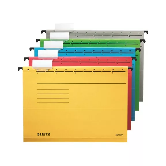 Függőmappa LEITZ Alpha Standard A/4 karton zöld 25 darabos Függőmappa LEITZ Alpha Standard A/4 karton zöld 25 darabos