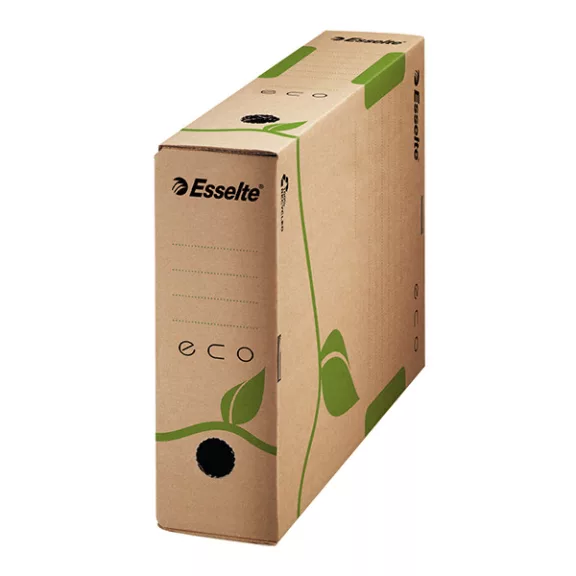 Archiváló doboz ESSELTE Eco A/4 80 mm karton barna újrahasznosított Archiváló doboz ESSELTE Eco A/4 80 mm karton barna újrahasznosított