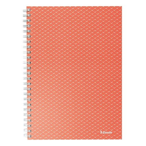 Spirálfüzet kockás ESSELTE A/5 80 lapos Colour Breeze korall