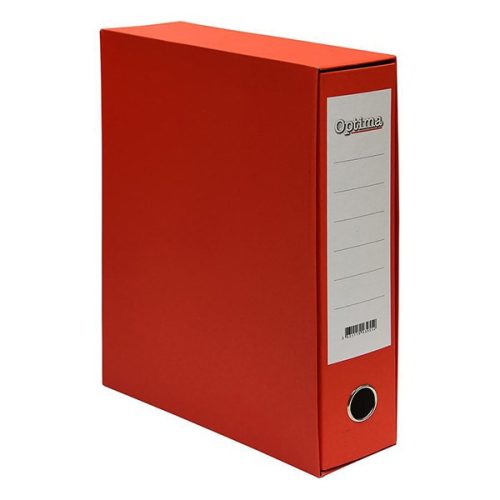 Iratrendező tokos OPTIMA A/4 80mm piros