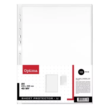   Lefűzhető genotherm OPTIMA A/4 40 mikron narancsos 10 darabos